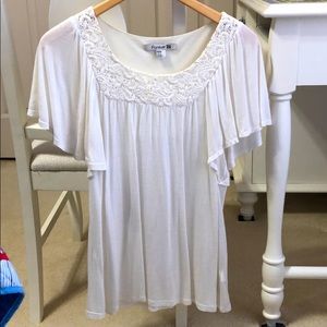 White Forever 21 dress top